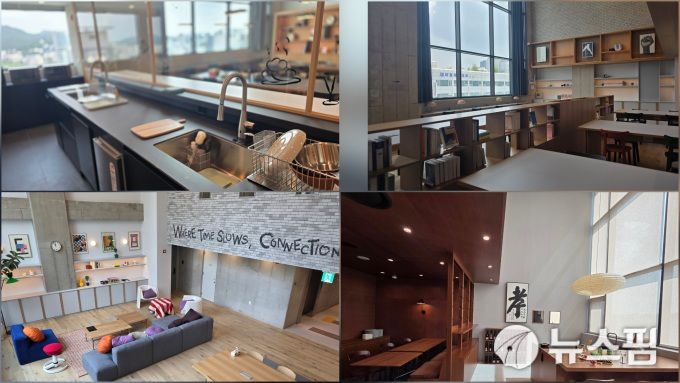 [서울=뉴스핌] 송현도 기자 = 에피스드 신촌에 갖춰진 12개의 공용 공간 모습. 2025.08.08 dosong@newspim.com