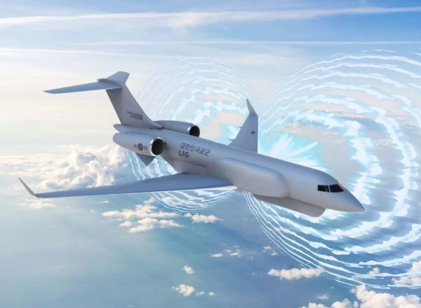 LIG넥스원이 공개한 '전자전기(Block-I) 체계개발 사업' 이미지. 캐나다 봄바르디어의 G6500를 개조해 전자전기 임무 장비를 체계종합 하는 방식으로 진행한다. [사진=LIG넥스원] 2025.08.26 gomsi@newspim.com