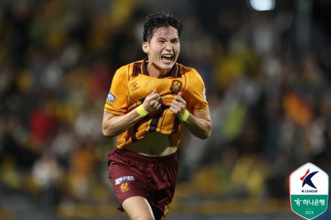 [서울=뉴스핌] 손지호 기자 = 프로축구 K리그1 광주FC 변준수. [사진=한국프로축구연맹] 2025.07.07 thswlgh50@newspim.com