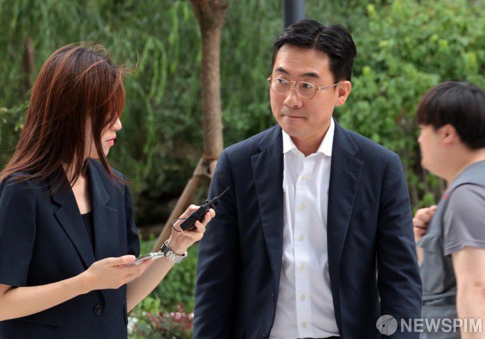 사진은 지난 20일 조 대표가 오전 서울 종로구 KT광화문빌딩 웨스트에 마련된 김건희 특검 사무실에 출석하는 모습. [사진=뉴스핌DB]