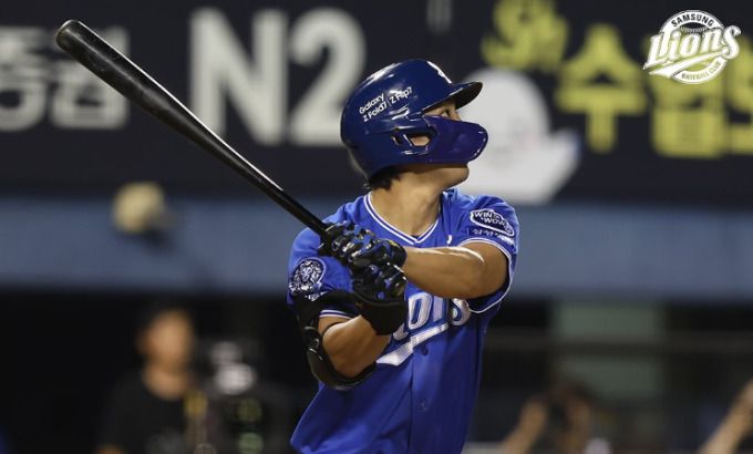 [서울=뉴스핌] 삼성의 구자욱이 잠실 두산과의 경기에서 4회 만루홈런을 쳤다. [사진 = 삼성] 2025.08.27 wcn05002@newspim.com