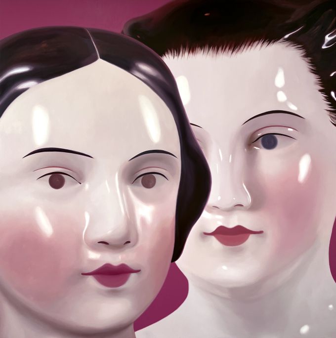 [서울=뉴스핌]이영란 미술전문기자=올해 처음 프리즈서울 갤러리 섹터에 진출한 한국의 젊은 화랑 디스위켄드룸이 선보인 최지원(29)의 유화 작품. 최지원(Jiwon Choi), 색온도 5(Color Temperature 5), 2025, oil on canvas, 181.8×181.8cm. 개막 첫날 판매됐다. [사진=디스위켄드룸]   52025.09.04 art29@newspim.com