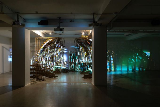 [서울=뉴스핌] 이지은 기자 = 송예환 작가의 '풍수 수확'. [사진=성곡미술관] 2025.09.16 alice09@newspim.com