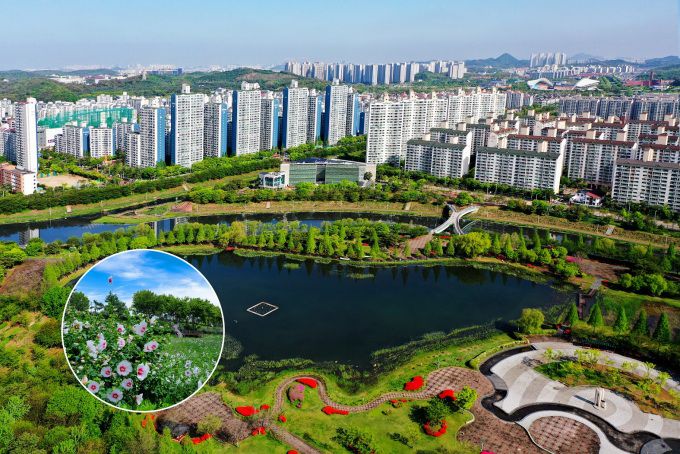 안산11경 호수공원과 무궁화동산. [사진=안산시]