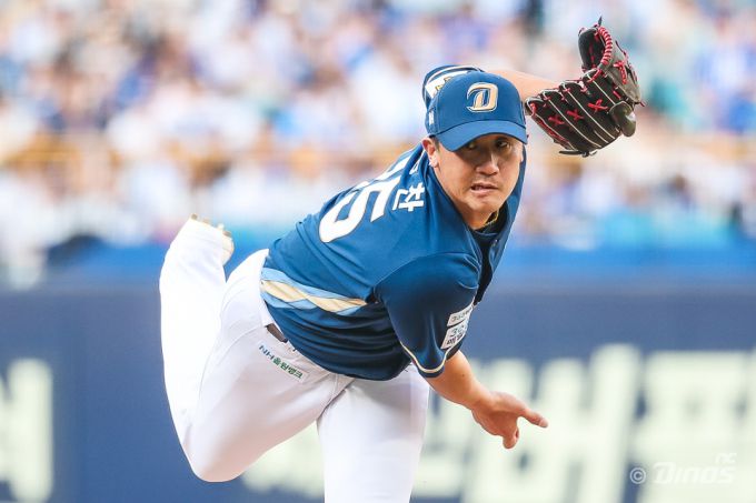 [서울=뉴스핌] NC 선발 투수 이용찬이 4월 26일 대구 삼성전에서 역투 하고 있다. [사진 = NC] 2025.04.26 wcn05002@newspim.com