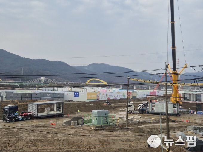 남양주왕숙1 1공구 조성현장 [사진=정영희 기자]