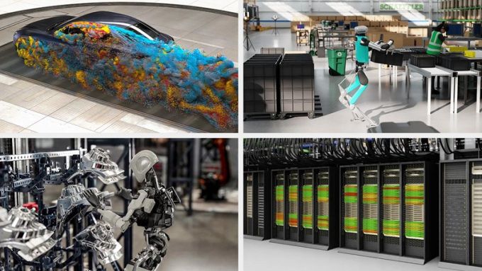 엔비디아 옴니버스 물리 AI 시스템 [사진=블룸버그]