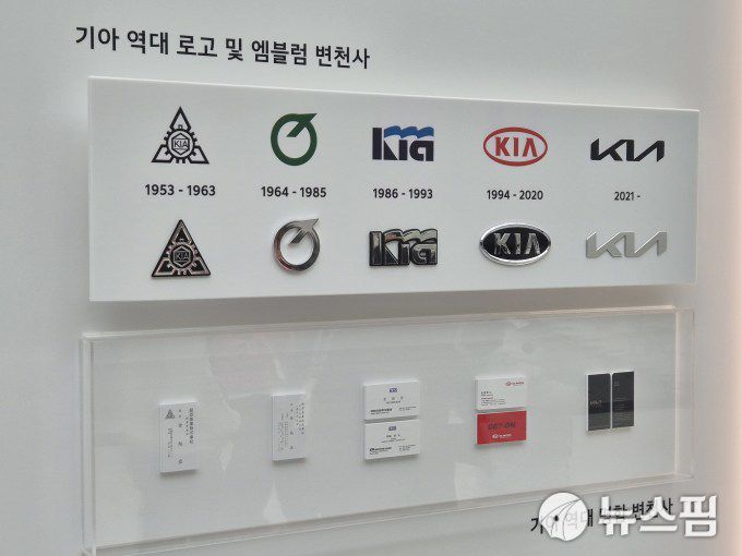 [용인=뉴스핌] 김승현 기자 = 기아의 역대 로고 및 엠블럼 2025.12.05 kimsh@newspim.com
