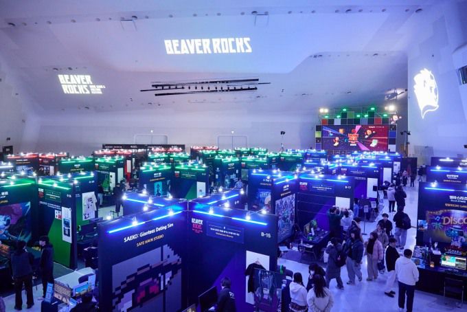 5일 개막한 인디게임·컬처 페스티벌 '비버롹스 2025' 현장. [사진=스마일게이트]