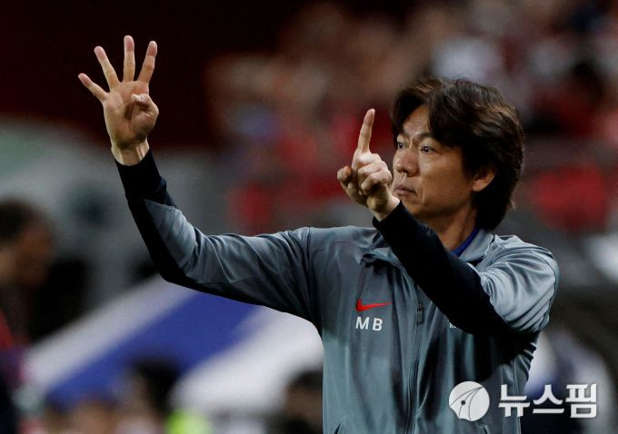 홍명보 감독. [사진=로이터 뉴스핌]
