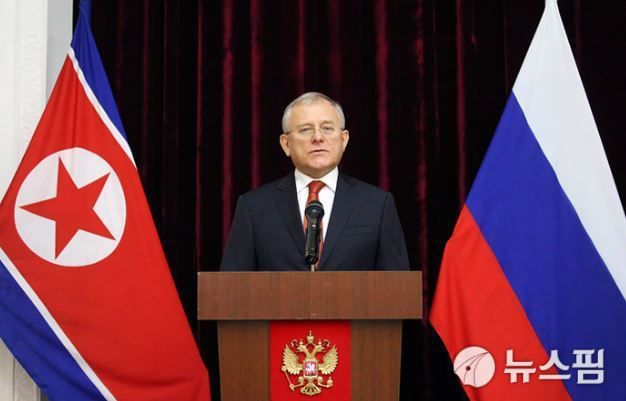 알렉산드르 마체고라 주북한 러시아 대사. [사진=주북 러시아 대사관]