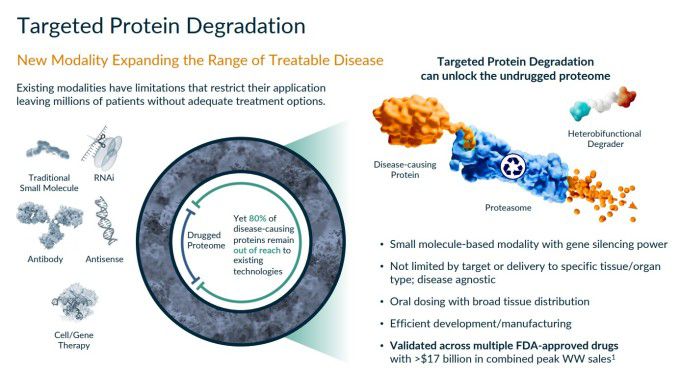 키메라의 단백질 분해 기술(TPD) [자료 = 업체 홈페이지]