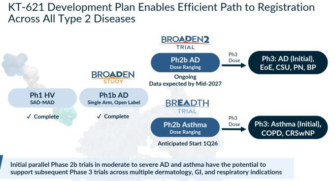 키메라 테라퓨틱스의 KT-621 개발 계획 [자료 = 업체 홈페이지]