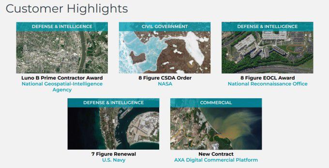 플래닛 랩스의 고객 하이라이트 [자료 = 업체 홈페이지]