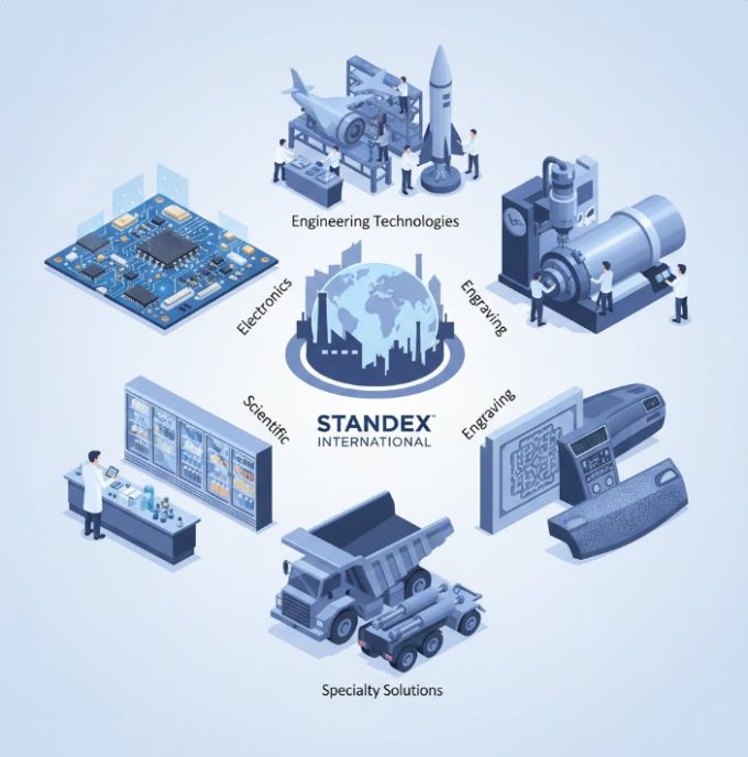 스탠덱스 인터내셔널 주요 사업 부문을 보여주는 일러스트 [자료=뉴스핌]