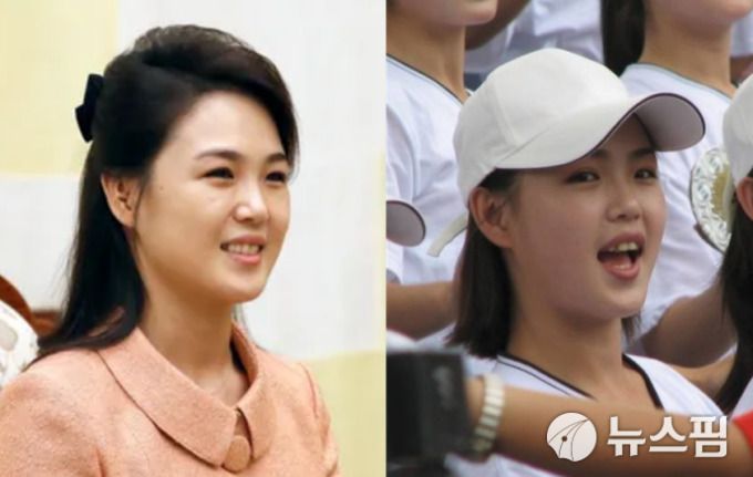 [서울=뉴스핌] 이영종 통일전문기자 = 북한 국무위원장 김정은의 부인 리설주. 오른쪽은 과거 북한 응원단으로 남한을 방문했을 당시의 리설주의 모습으로, 덧니가 드러난다. [사진=뉴스핌 자료사진] 2026.01.05 yjlee@newspim.com