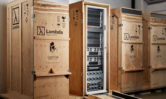 람다 랩스의 GPU 클러스터 [사진=업체 제공]