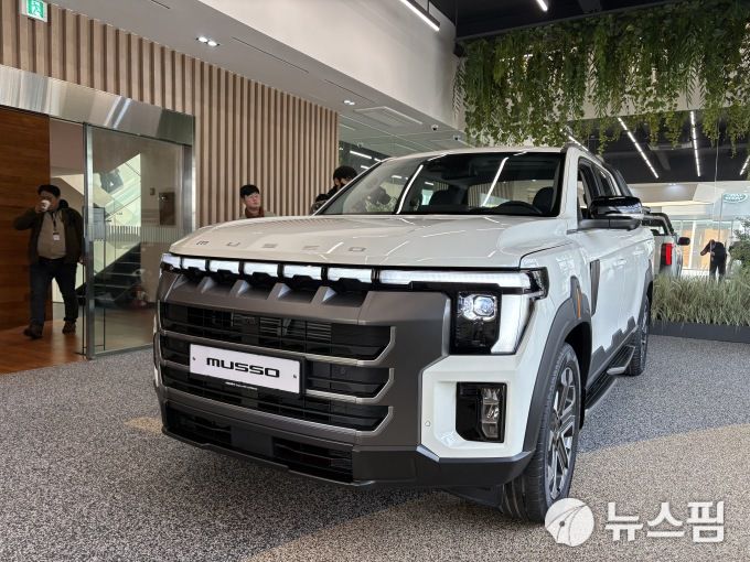 KG모빌리티 무쏘 그랜드 스타일. [사진=이찬우 기자]