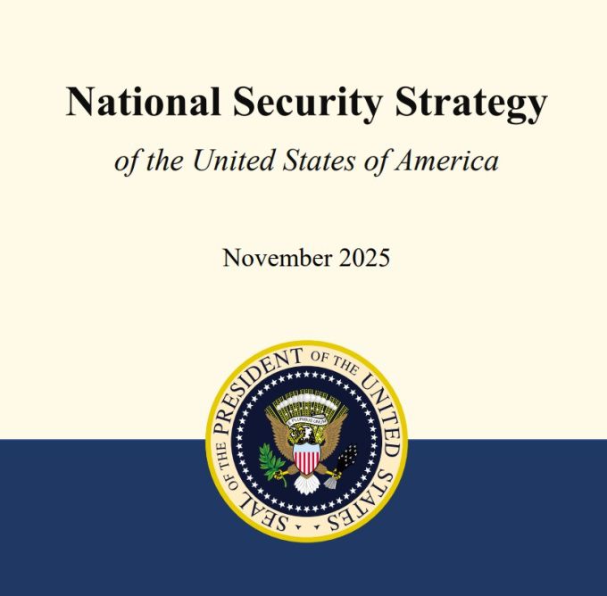 트럼프 행정부가 2025년 11월 공개한 국가안보전략 파일 첫 페이지 [사진=NSS문서]