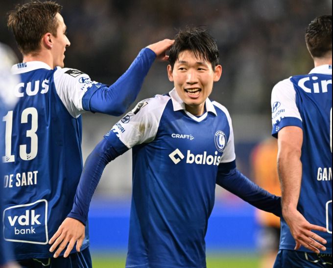 헨트 시절 홍현석. [사진 = 헨트 SNS]