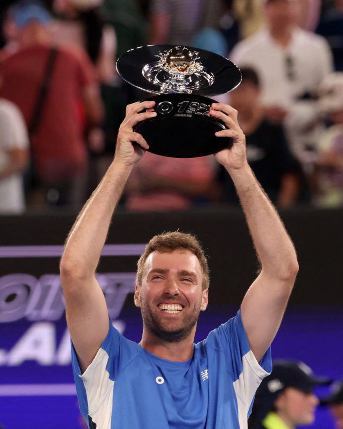 [서울=뉴스핌] 장환수 스포츠전문기자= 호주오픈 개막행사로 14일 열린 1포인트 슬램에서 우승한 아마추어 조던 스미스. [사진=호주오픈] 2026.01.15 zangpabo@newspim.com