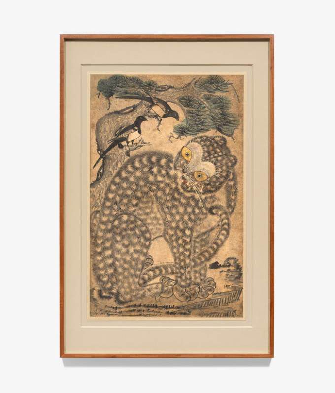 [서울=뉴스핌]이영란 미술전문기자= 19세기 까지 호랑이(호작도). [사진=갤러리현대]  2026.01.15 art29@newspim.com