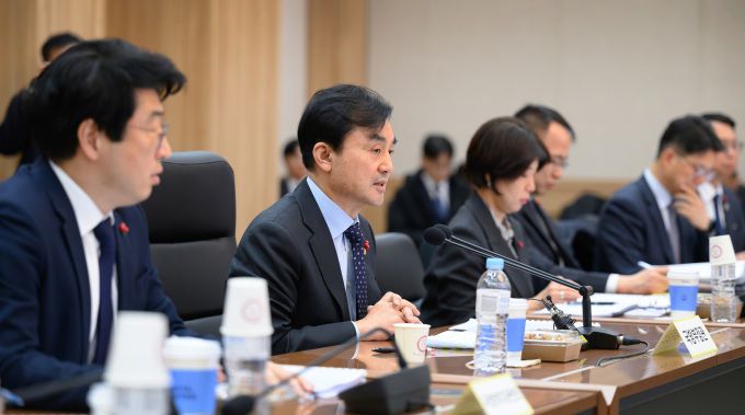 안규백 국방부장관이 19일 계룡대에서 핵심 국방정책 추진을 위한 준비상태 점검에 앞서 모두발언을 하고 있다. [사진=국방부]  2026.01.19 gomsi@newspim.com