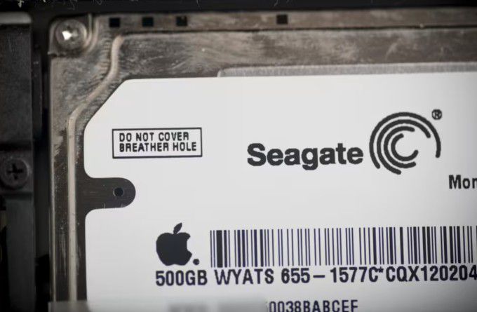 씨게이트 테크놀로지의 모멘투스 500GB 하드 드라이브 [사진=블룸버그]