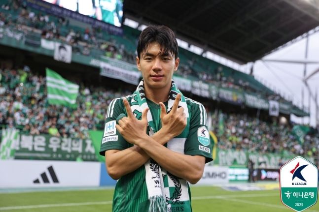 전북 현대에서 이적한 전진우. [사진=한국프로축구연맹]