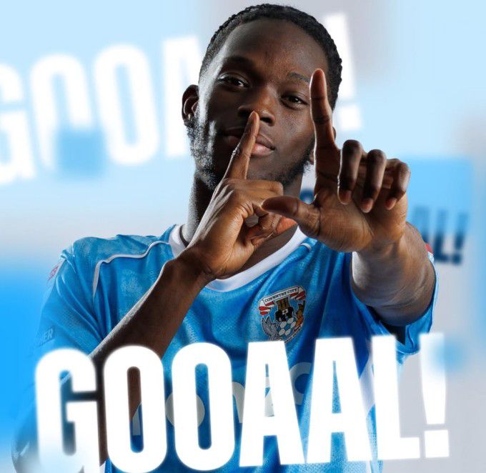 [서울=뉴스핌] 박상욱 기자 = 21일 열린 잉글랜드 챔피언십 28라운드 홈 경기에서 선제골을 넣은 로맹 에세. [사진=코번트리 SNS] 2026.01.21 psoq1337@newspim.com