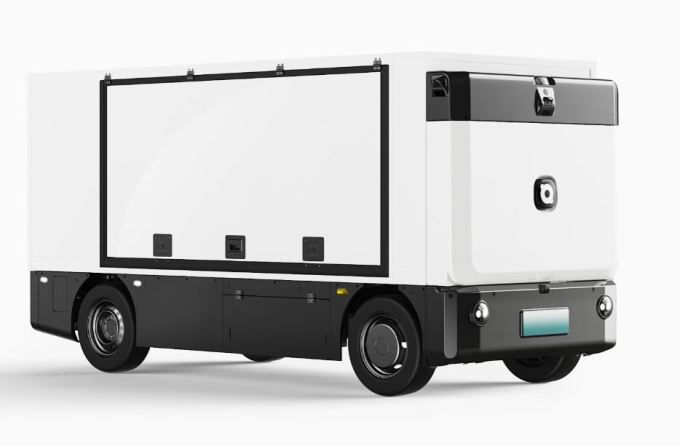 [사진 = 미니아이 공식 홈페이지] 중국 스마트 드라이빙 및 스마트 콕핏 솔루션 제공업체 우가창신(佑駕創新∙MINIEYE 2431.HK)이 런칭한 무인 물류 브랜드 '샤오주 무인차(小竹無人車)'의 T8 모델.