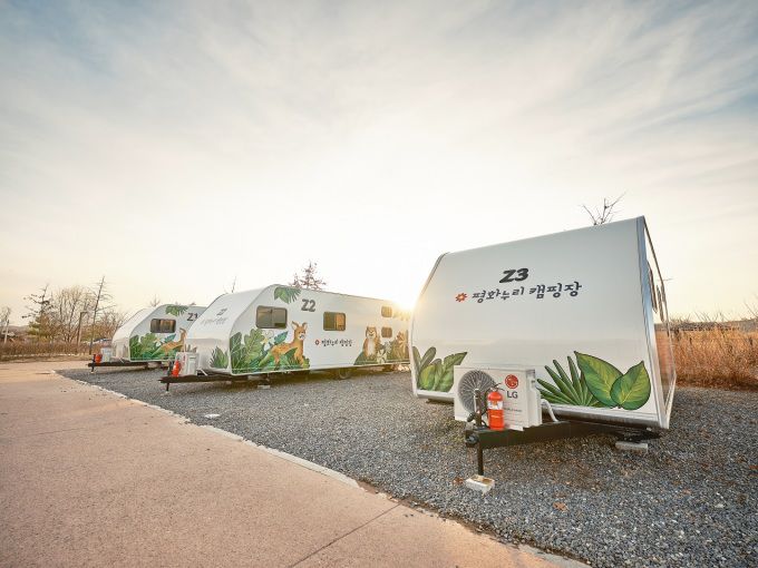 평화누리캠핑장 전경사진. [사진=경기관광공사]