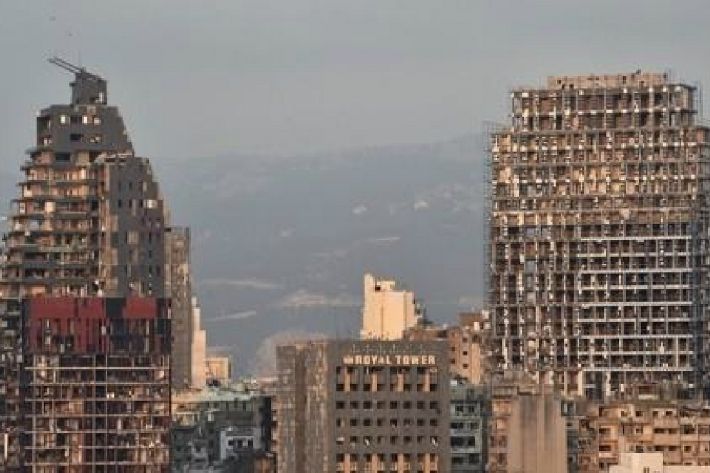 레바논 베이루트 폭발로 훼손된 건물들. (사진=연합뉴스)