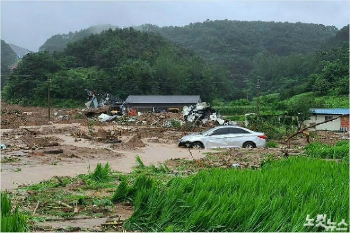 전남 곡성에서 산사태가 발생해 5명이 숨졌다(사진=김한영 기자)