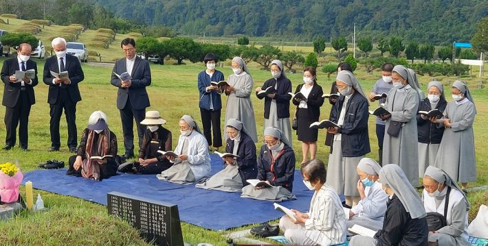 고 조비오 신부 선종 4주기 추모식(사진=연합뉴스)