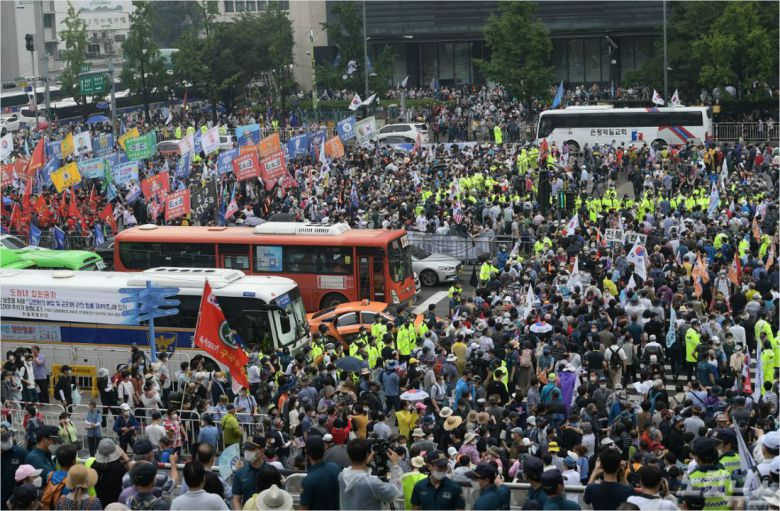 지난 광화문 집회 (사진=이한형기자)
