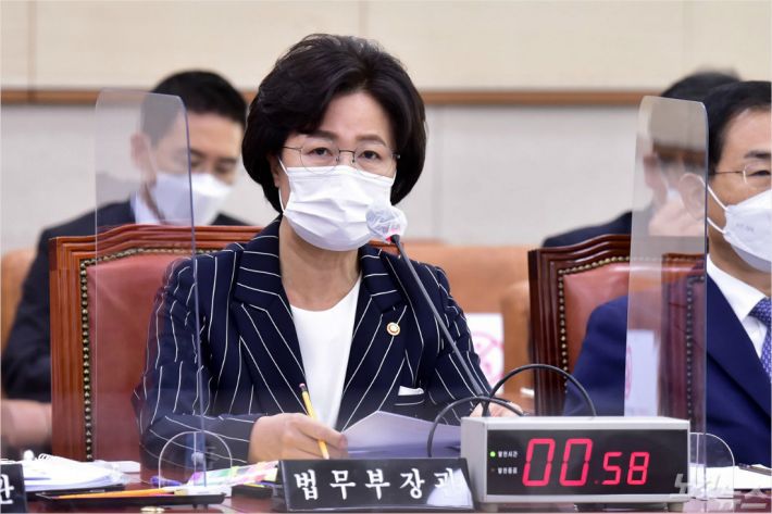 추미애 법무부 장관(사진=윤창원 기자/자료사진)