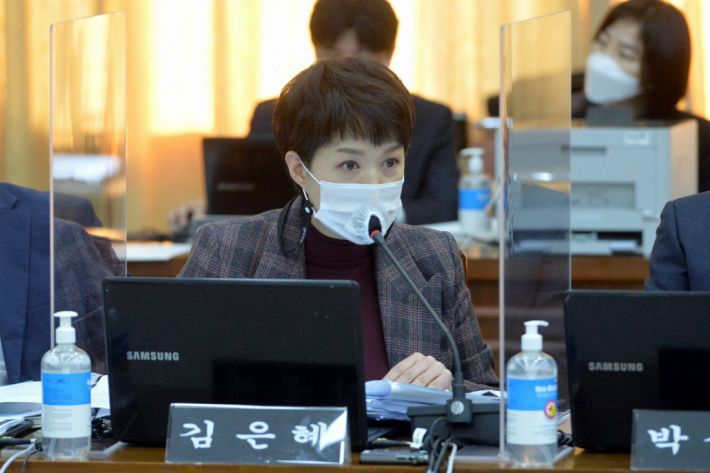 질의하는 김은혜 의원(사진=연합뉴스)