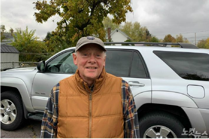 조 바이든 후보 지지자 개리 스콧(사진=권민철 특파원)