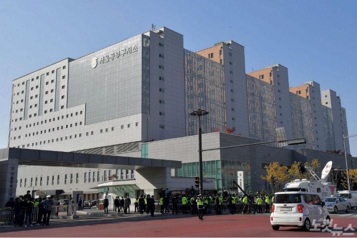 2일 징역 17년형을 확정받은 이명박 전 대통령이 재수감 될 서울동부구치소(사진=박종민 기자)