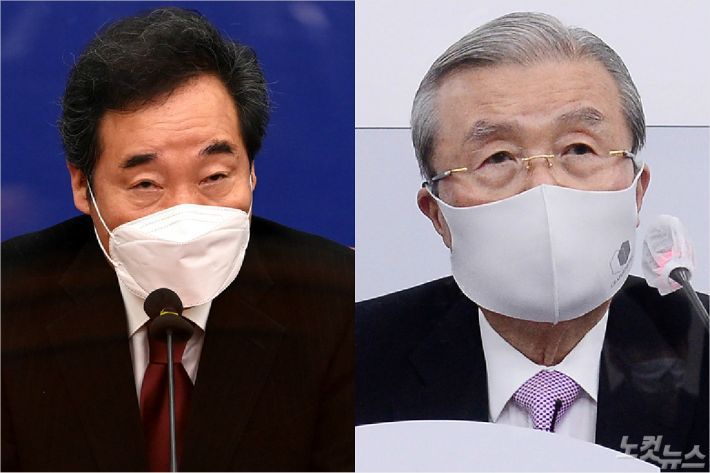 (왼쪽부터) 이낙연 더불어민주당 대표와 김종인 국민의힘 비상대책위원장 (사진=윤창원 기자/자료사진)