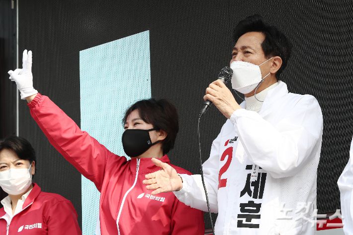 오세훈 국민의힘 서울시장 후보. 박종민 기자
