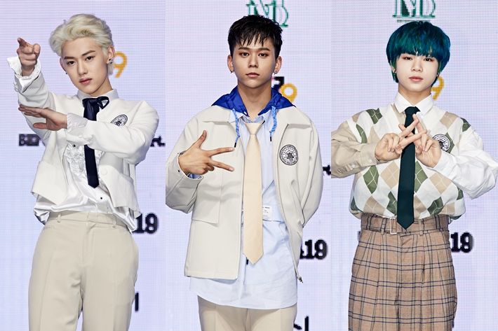 왼쪽부터 T1419 카이리, 케빈, 키오. MLD엔터테인먼트 제공