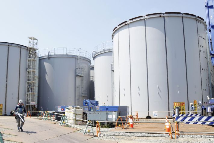 일본 후쿠시마 제1원전 오염수 탱크. 연합뉴스