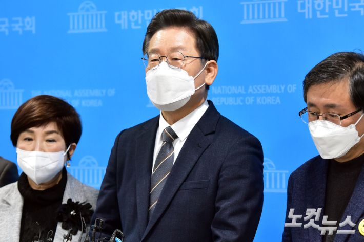 더불어민주당 이재명 대선후보. 윤창원 기자