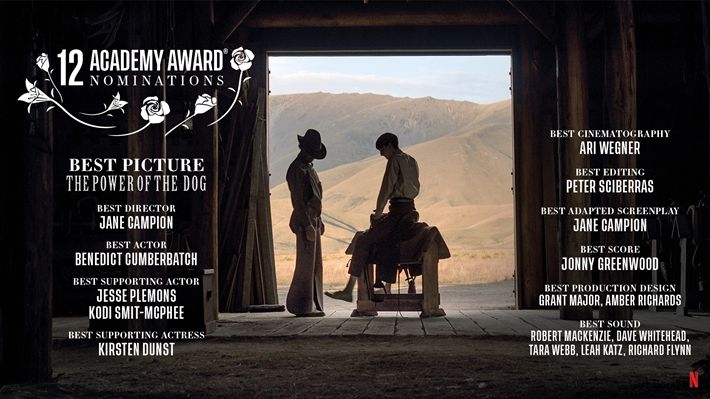 제94회 미국 아카데미 시상식에서 최다 부문 후보에 오른 넷플릭스 오리지널 영화 '파워 오브 도그'. 넷플릭스 제공