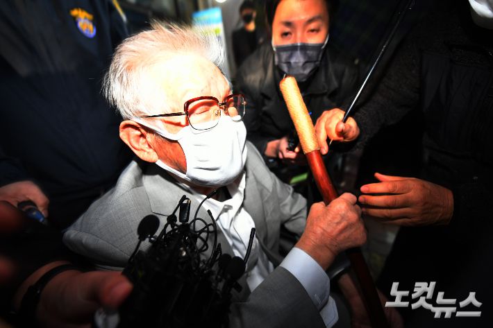 이단 신천지 이만희 교주. 이한형 기자