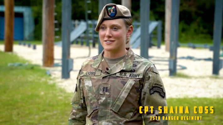 미 육군 75레인저연대 최초 여군 지휘관인 샤이나 코스 대위. 미 육군 제공