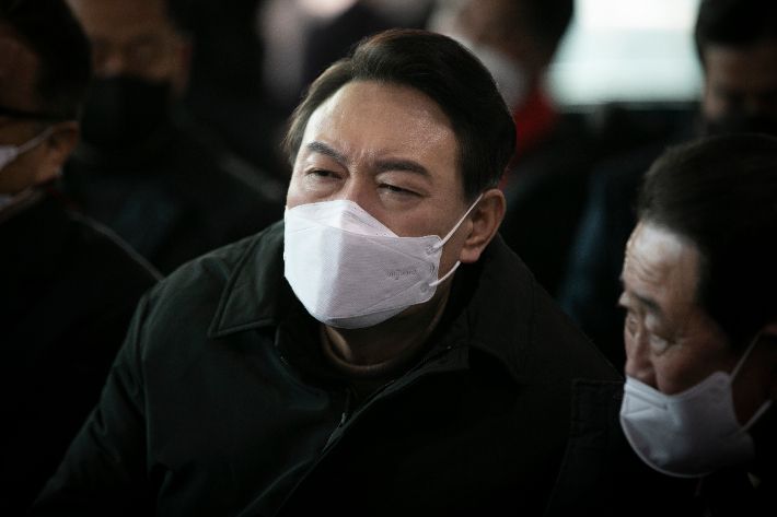 국민의힘 윤석열 대선 후보. 연합뉴스