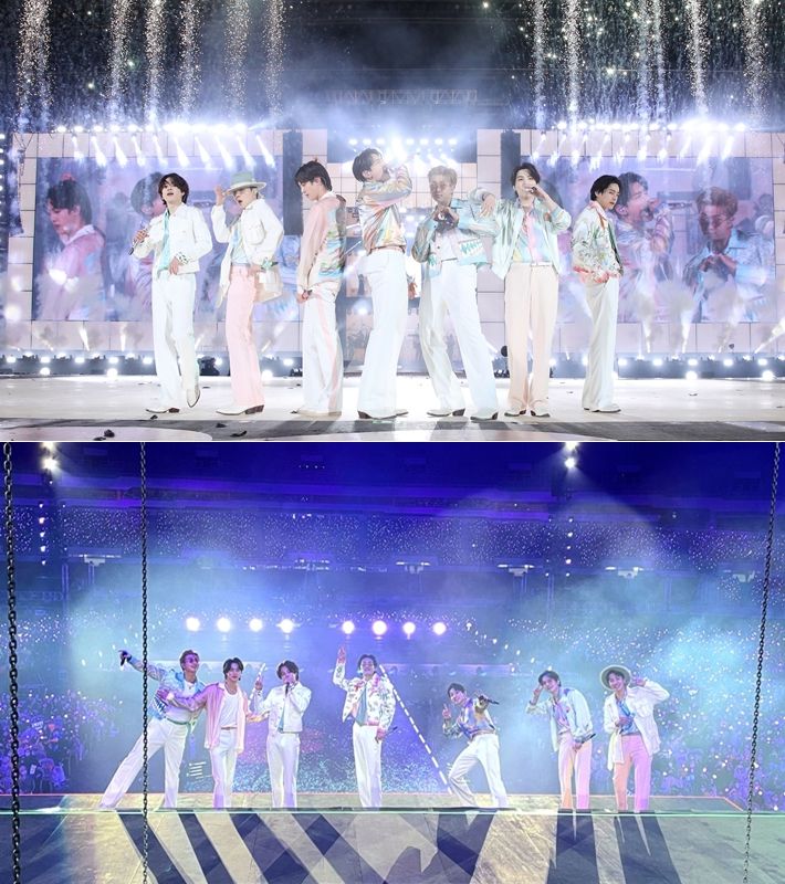 방탄소년단은 이날 약 2시간 40분 동안 공연을 이어갔다. 빅히트 뮤직 제공